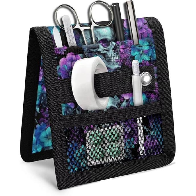 Cat Printed Nurse Pocket Protector Cartoon Nurse Organizer Bag Pouch Utility Hospital Bag Organiser Pouches Tool Case