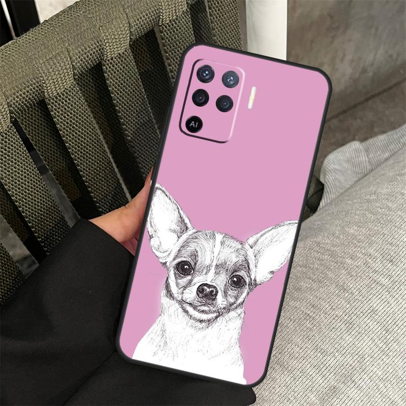 Chihuahua Dog Case For Oppo A80 A60 A40 A94 A54 A98 A78 A18 A38 A58 A16 A76 A96 A17 A77 A74 A57S A15 Cover