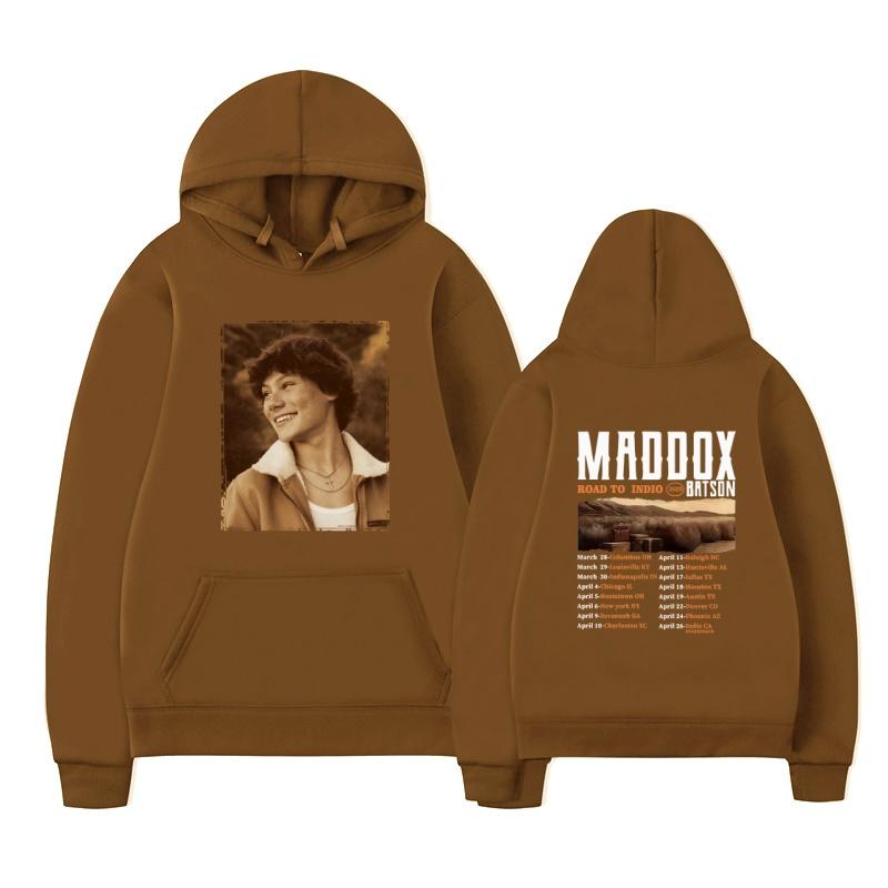 Maddox Batson 2025 fashion new printed hoodie men's long sleeved sportswear fashion pullover hoodie hooded pocket sweatshirt