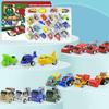 24 Stück Rückziehautos Spielzeug Set Weihnachts-Countdown Adventskalender Kinder Große Sammlungsset Weihnachtsfeier Mitgebsel