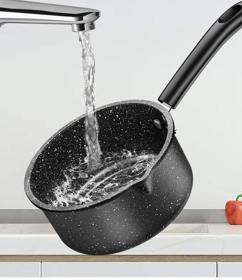 Μικρή Αντικολλητική Κατσαρόλα Yukihira από Πέτρα Maifan για Βρεφική Τροφή, Σούπα, Γάλα και Νουντλς για Φοιτητική Εστία