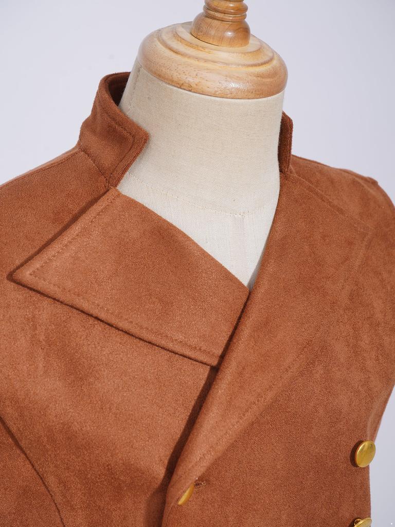 Boys Medieval Prince Waistcoat Victorian Vintage Gothic Steampunk Double Breasted Vest Halloween Cosplay Costume