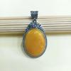 Geometric Gemstone Necklace Pendant With Embedded Semi Precious Stones For Fashion Jewelry Enthusiasts