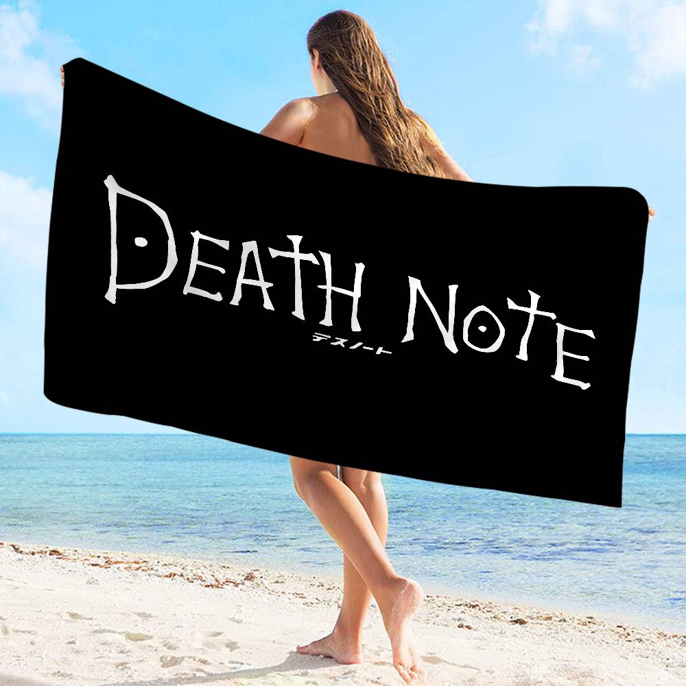 manga D-Death Note Suspense mystery Bath Towel Microfiber Soft Water Absorbing Breathable For Girl Kids Decorative Beach Towel