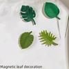 4pcs Tropical Leaves Shaped Fridge Magnets Cute Kitchen Decoration, Waterproof Memo Holders and Refrigerator Accessories