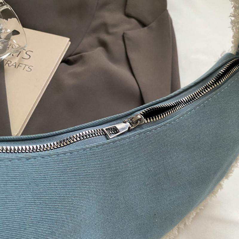 Niche Design Fashion Autumn Simple Armpit Bag Personality Simple Casual Shoulder Moon Bag For Women Small Handbags KTY