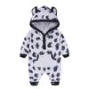 2025 Spring/Autumn Baby Animal Pattern Hooded Romper