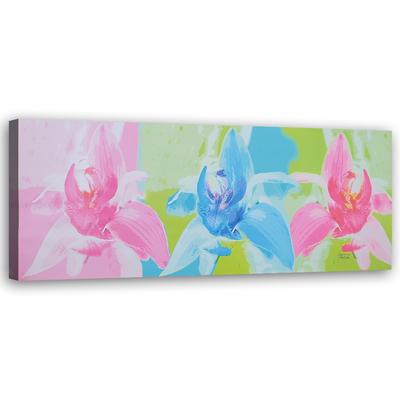 Canvas Print Colourful Flowers As Painted