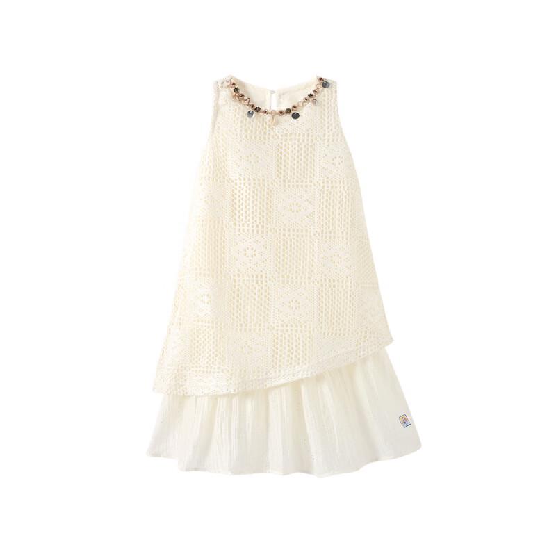 Snoopy Girls' Sleeveless Lace Princess Dress