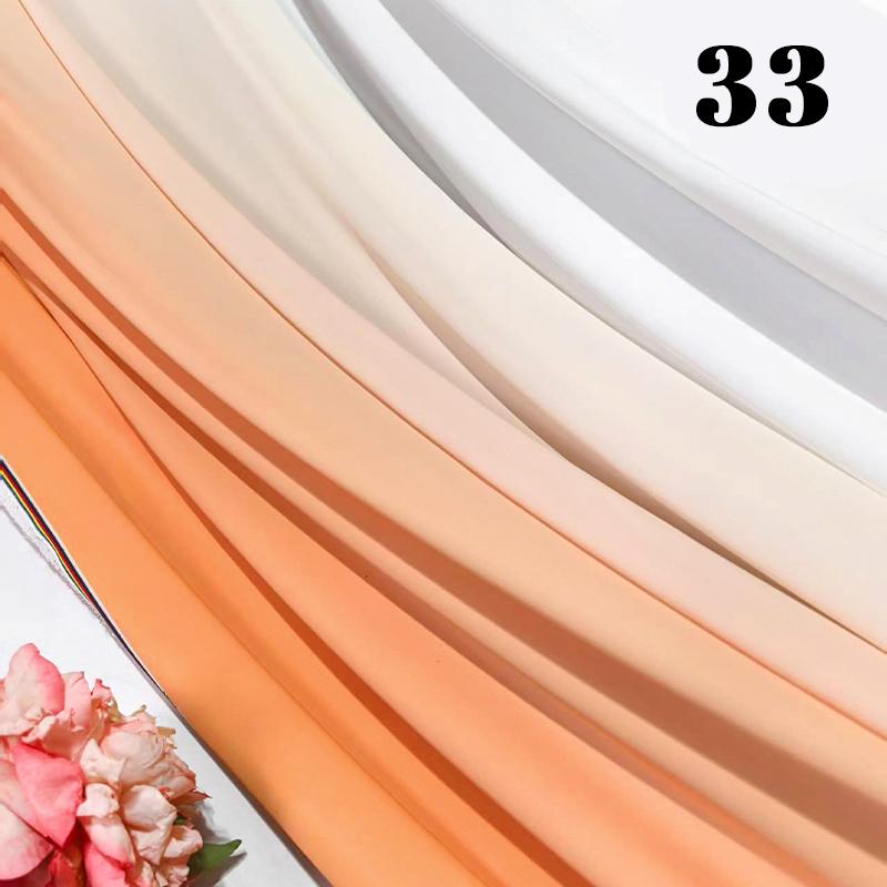 50cm Chiffon Gradient Fabric Hanfu Ancient Style Rainbow Gradient Fabric Stage Costume Design Skirt Dress DIY Sewing Material