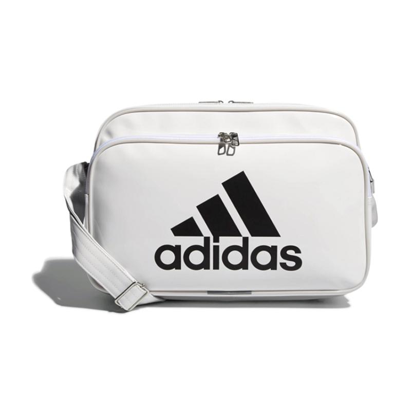 Adidas Polyurethane Sports Bag, Travel Bag, Shoulder Bag Unisex White Adidas CX4041