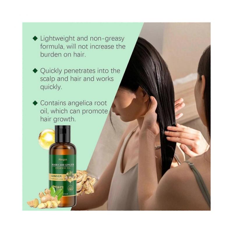 Hoegoa Ginger Hair Care Essential Oil Mild Ingredients Herbal Ginger Nourishing Hair Soft And Beautiful Essential Oil