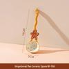 ZISIZ Cartoon Gingerbread Man Ceramic Soup Spoon