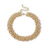 Metal Wide Chain Short Necklace for Women Fashion Exaggerated Wild Elegant Travel Photo Matching Clothes Clavicle Chain Accessories