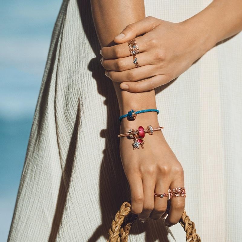 Rose Gold Multiple Series Charm Beadpendantapplicable To Original Plated Rose Gold Jewelry & Diy Making Fine Gift