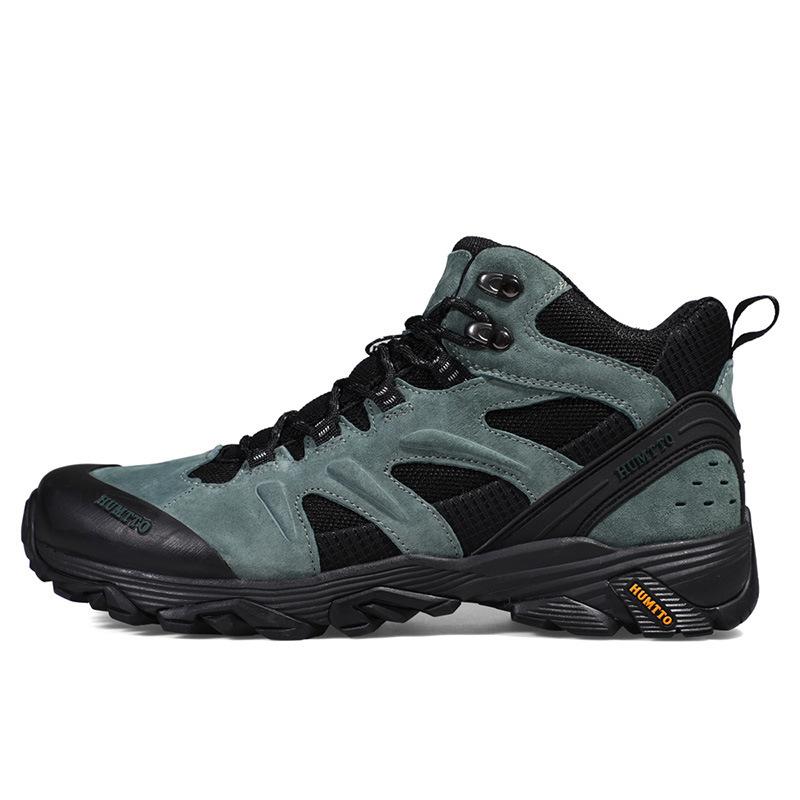 Hantu high-top hiking hiking shoes autumn and winter new non-slip shock-absorbing sports and leisure shoes leather waterproof outdoor