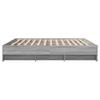 Bed Frame Gray Sonoma 200x200 cm Particleboard