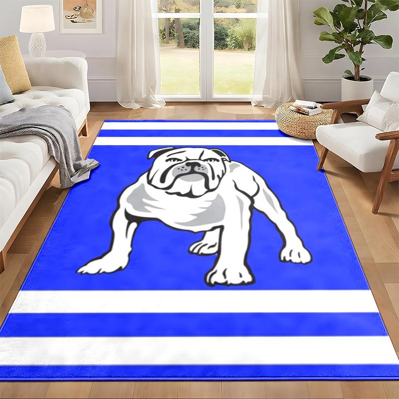 Canterbury Bulldogs Carpet Door Mat for Living Room or Bedroom Protective Mat Under Chair Office Decoration Christmas Gift Birthday Present