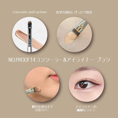 Picasso PROOF 14 Concealer & Eyeliner Brush | Create Lines and Dots with Ease with This Ultimate Multi-purpose Precision Brush | Authentic Korean Cosm