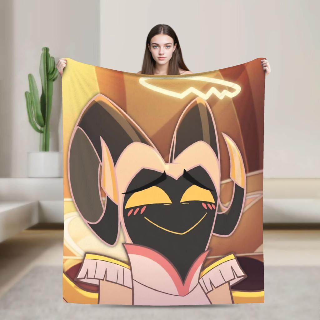 Vincent Hazbins Hotels Anime Blankets Fleece Spring Autumn Breathable Warm Throw Blanket for Sofa Bedroom Bedspread