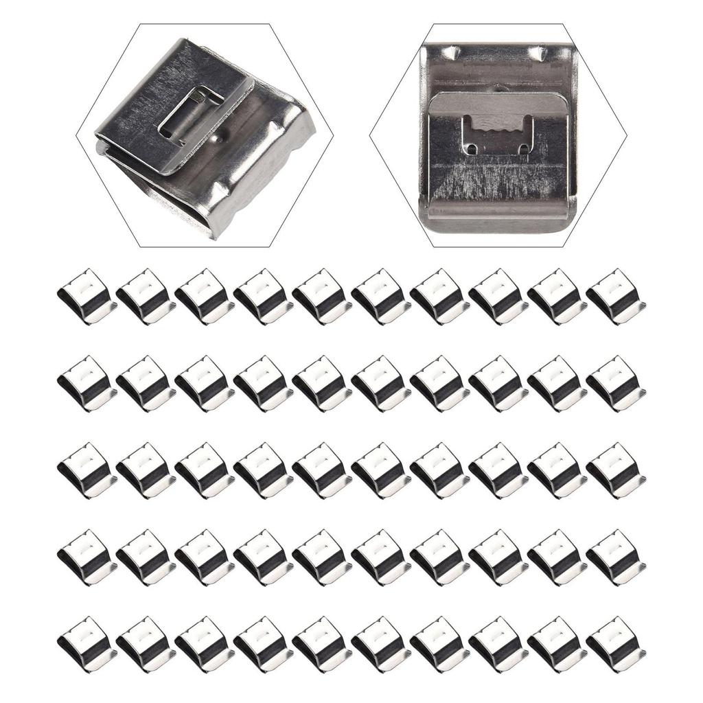 Stainless Steel Solar Panel Cable Clamp PV Cable Clamp Wire Fastener Clamp Manager