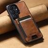 Cartera de Cuero Magnética Vertical con Ranura para Tarjetas Estuche para Samsung Galaxy S26 Ultra S25 Plus S24 S23 Soporte Plegable para Teléfono Cubierta