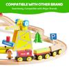 Joyfy Peças Brinquedos de Trem para Crianças Trilhos de Madeira Trens Magnéticos Conjunto Expansível Presentes de Aniversário de Natal para Crianças Pequenas 60 6 Divertido e Entretenedor para Crianças Brincar