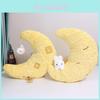 Plush Bear Moon Rabbit Comfort Pillow With Pp Cotton Filling For Sleep And Relaxation