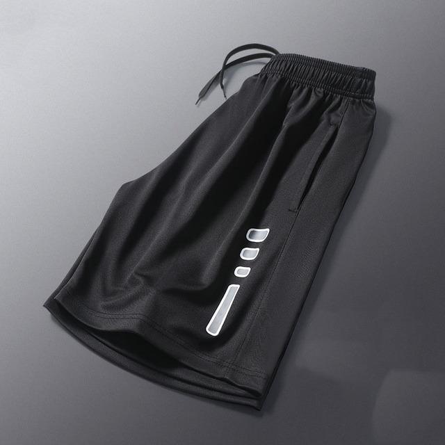 Laufhose Männer Gestreiften Druck Lose Basketball Sport Turnhalle Atmungsaktive Shorts Fitness Training