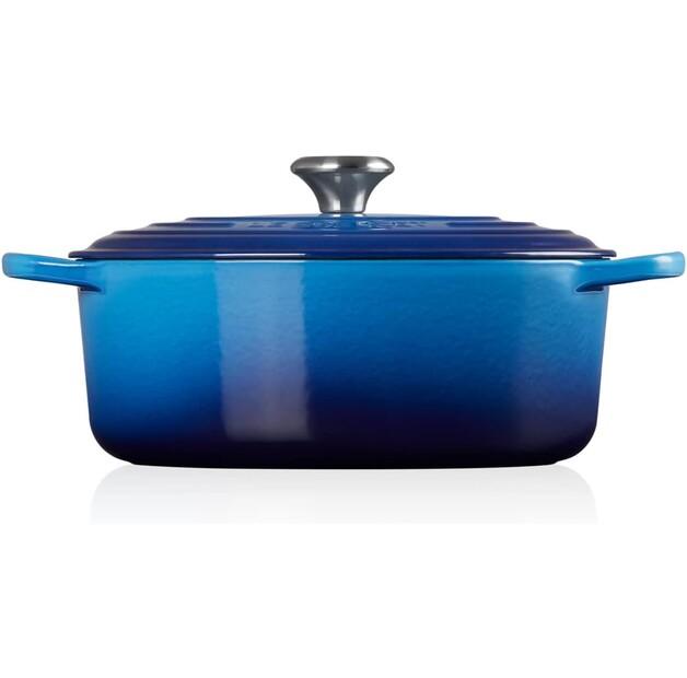 Чугунная жаровня Le Creuset Signature овальная 31 см лазурь 6,3 л (21178312202430)