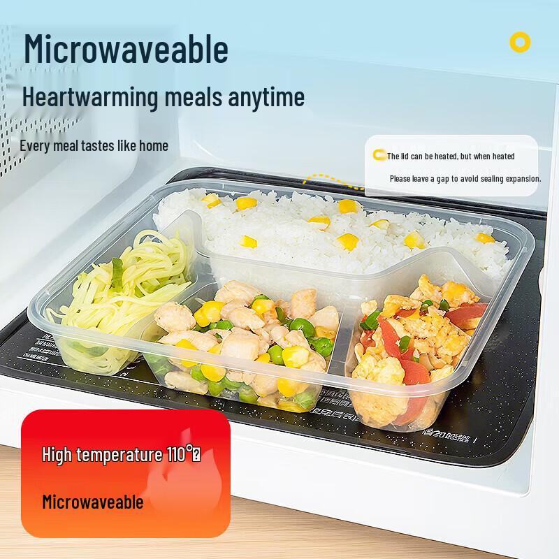 Einweg-Segmentierte Meal Prep Behälter mit Deckeln