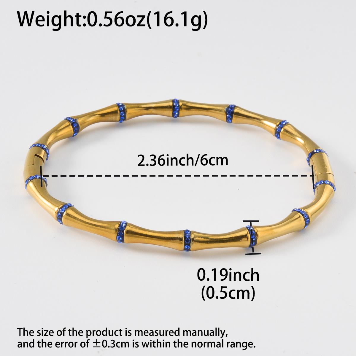 Stainless Steel Bamboo Bracelet Women Elegant Fashion Jewelry Gift for Birthday Anniversary Gift High-end Simple