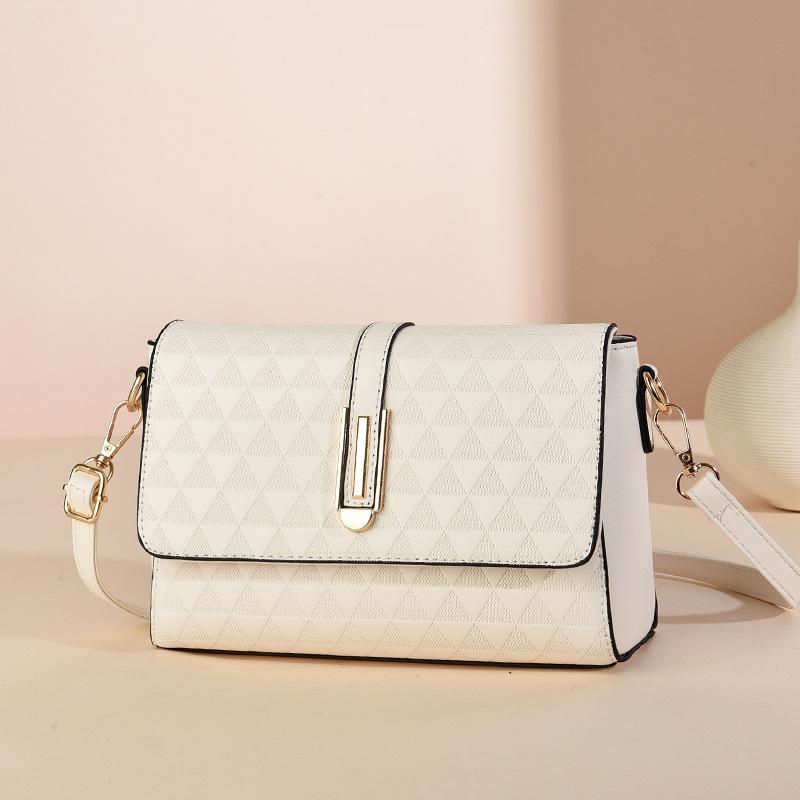 

Новая модная сумка через плечо в корейском стиле, простой повседневный подарок для мамы и свекрови, сумка на одно плечо 22*15*9cm белый