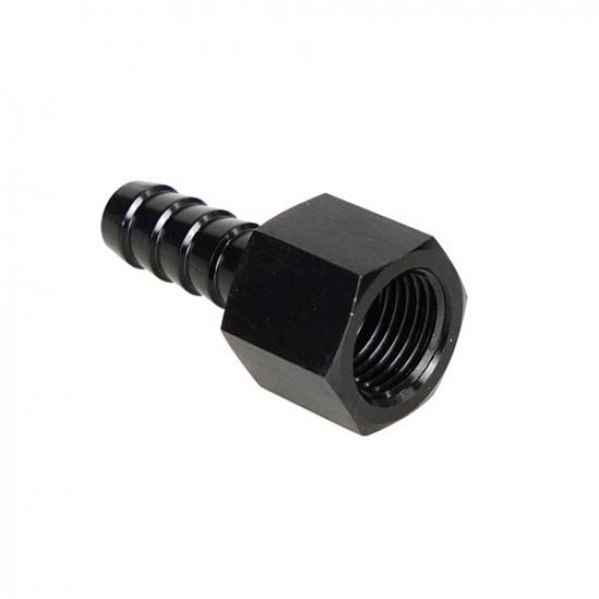 2pcs Fitting Hose End Straight 3/8" Barb to 6 AN Female Swivel Aluminum Anodize