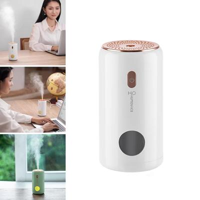 Silent Mini Humidifier 250ml USB Air Humidifier Car Mist Diffuser Water Sprayer with Soft LED Night Light for Office and Bedroom