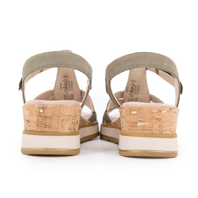 Sandales olive nubuc 36-41 Femme CAPRICE