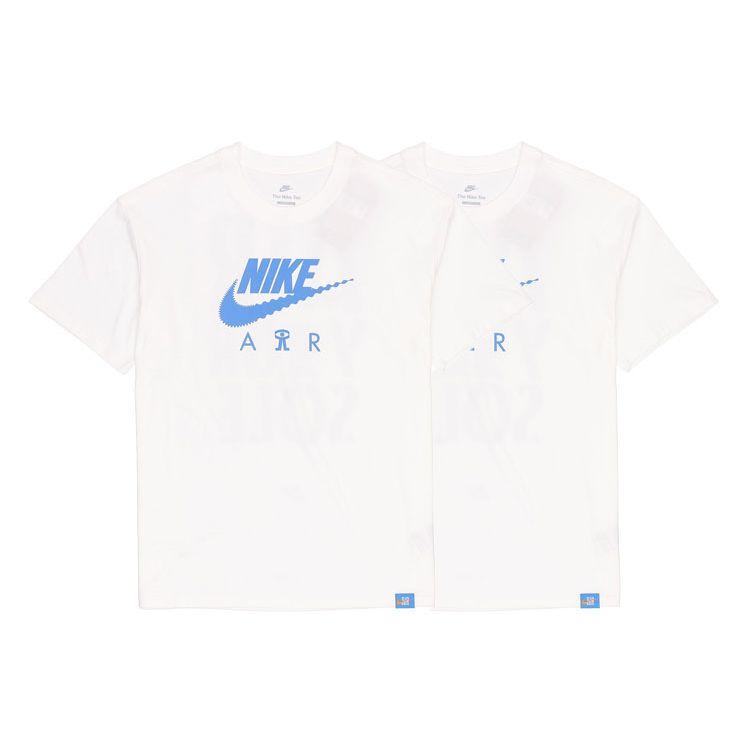 Nike Alphabet Logo Print Cotton Crew Neck T-Shirt Men Tops White DQ1017-100