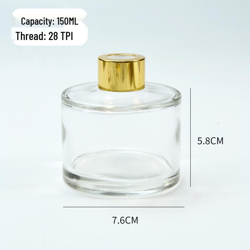 Aromatherapie-Glasflasche mit Rattanstäbchen, Flammelloser Diffusor, Reiseformat, Leer für Raumduft.