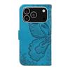 For iPhone 17 Pro Case Butterfly Pattern PU Leather Folio Flip Phone Cover