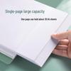 Transparent A4 Document Binder with Multi-Layer Insert Pages for Loose-Leaf Organization