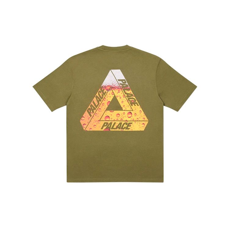 Palace Tri-Lager T-Shirt Olive Unisex Tops Green P19TS224