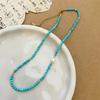Natural Stone Beaded Auspicious Little Elephant Necklace for Women, High-end Sweater-style Neck Chain Accessory