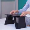 PU Leather Surface Computer Support Ultra-Thin Profile Lap Tablet Holder Writing Desk Living Room