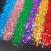 Bulk Christmas Decoration Polyester Glitter Snow Shape Chunky Glitter