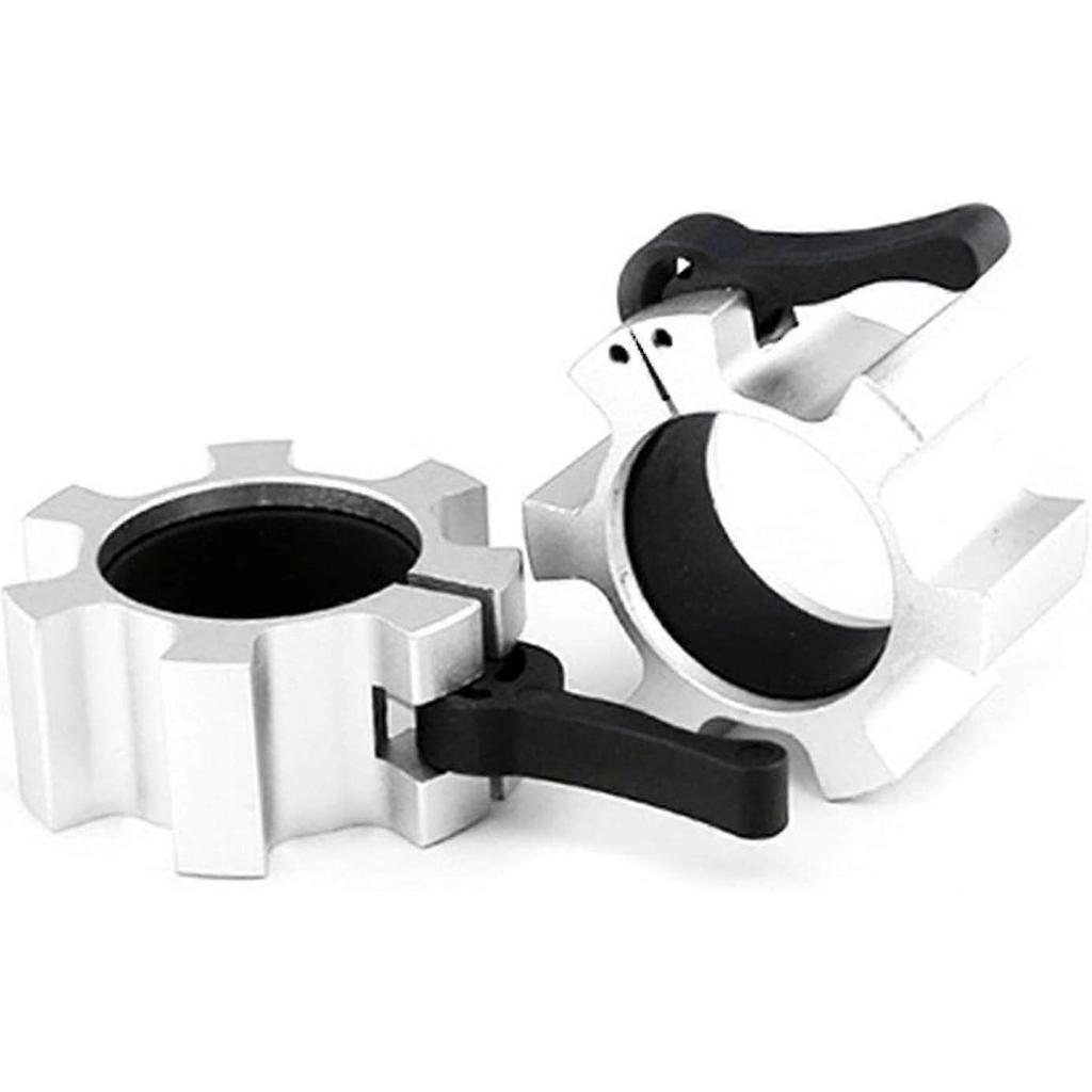 Barbell Collar Lock, Aluminum Alloy 50mm Barbell Clamps For Bodybuilding - Ri