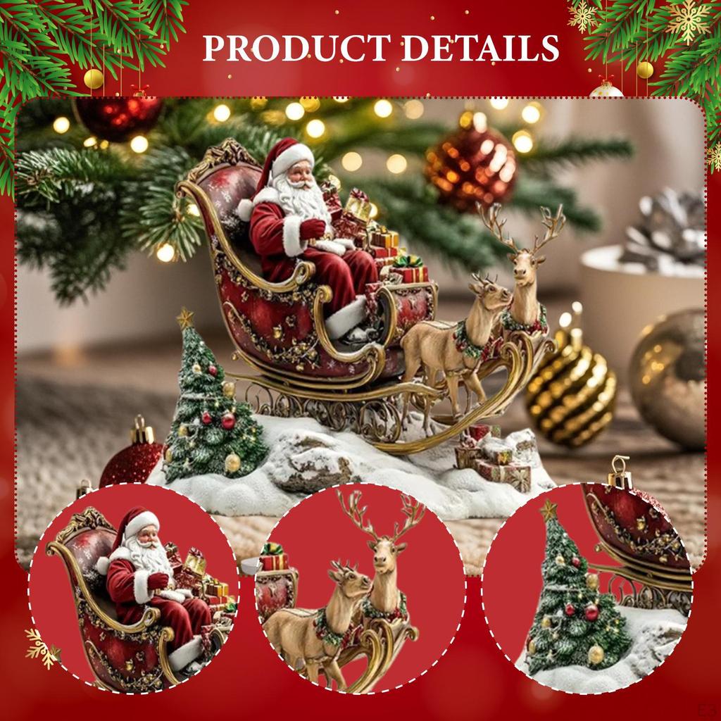 2D Weihnachts-Weihnachtsmann-Dekoration Kunstwerk Handwerk Dekorative Tischfigur Ornament Stück