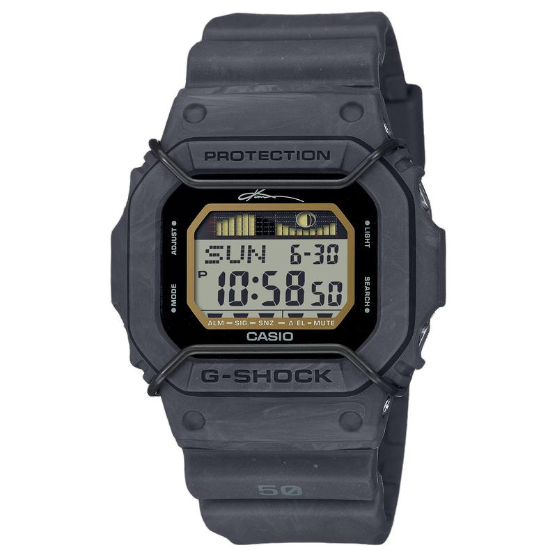 CASIO 5600 series 200m waterproof depth Quartz resin strap men's watch gray dial GLX-5600KB-1JR