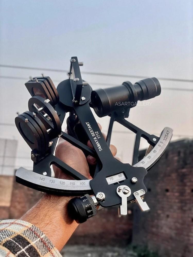 8" Messing Nautisch Marine Antik Navigationsinstrument Astrolab Sextant