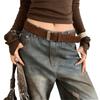 Pin Buckle Suede Leather Belt Luxury Design Woven Waistband Women Waist Belt  Coat Skirt Decoration