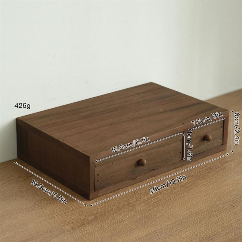 Holz Schreibtisch-Organizer Mit Mehreren Fächern Für Büros Heimdekoration Aufbewahrungsbox Für Schreibwaren Kosmetik